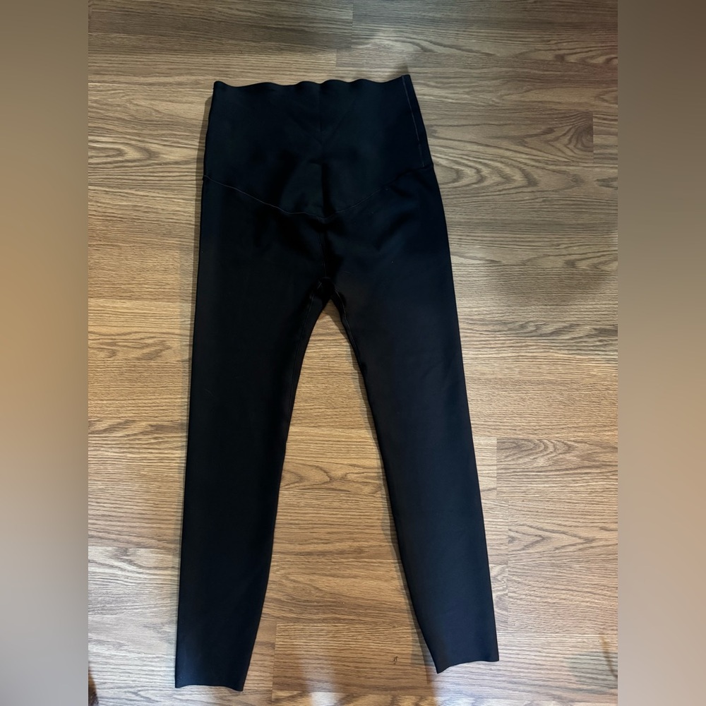 Women's High-Waisted Maternity Black Leggings